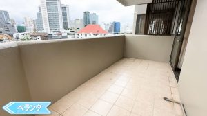 【Asa Garden】メインベッドルームのベランダ