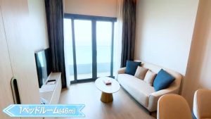 【S Sriracha Hotel & Residence】1ベッドルームの様子