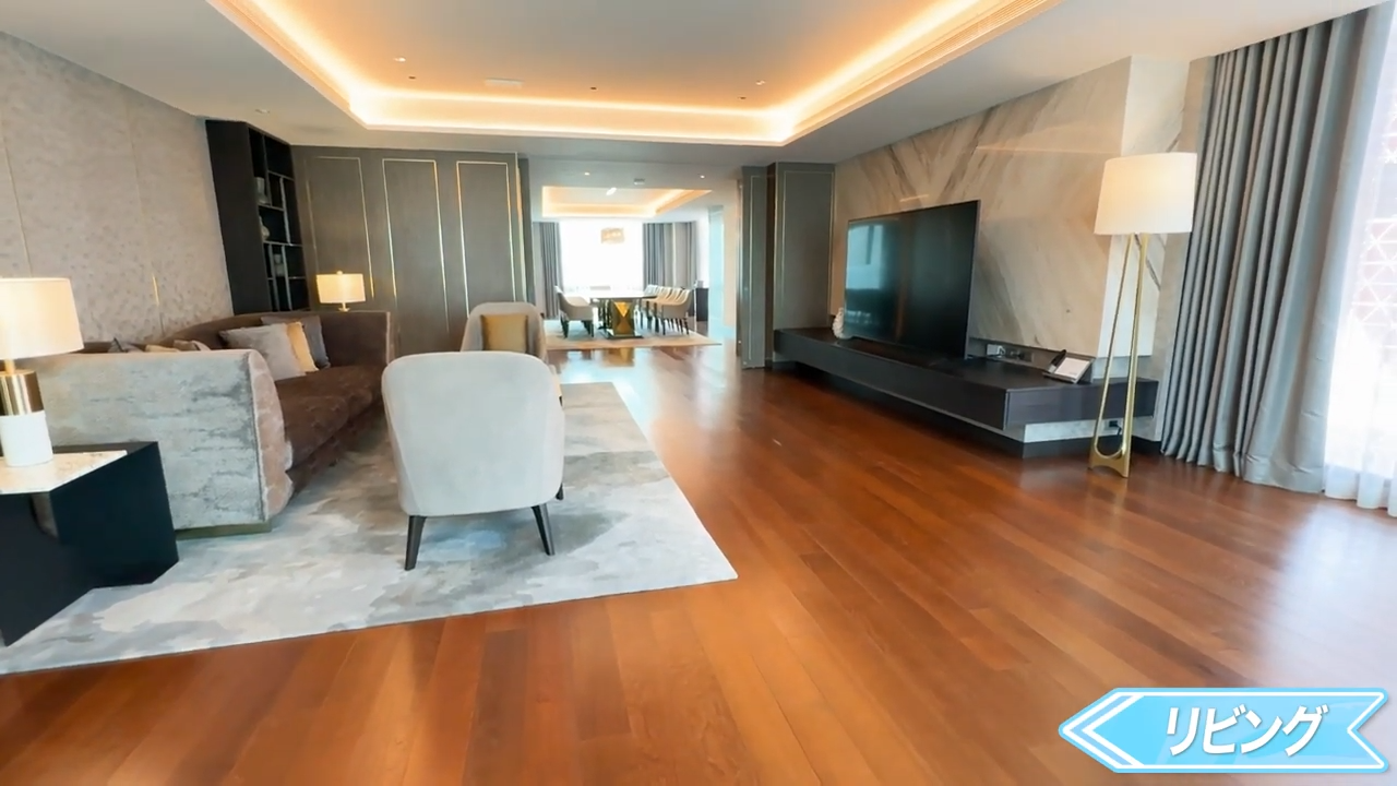 【Chatrium Grand Bangkok】リビングの様子