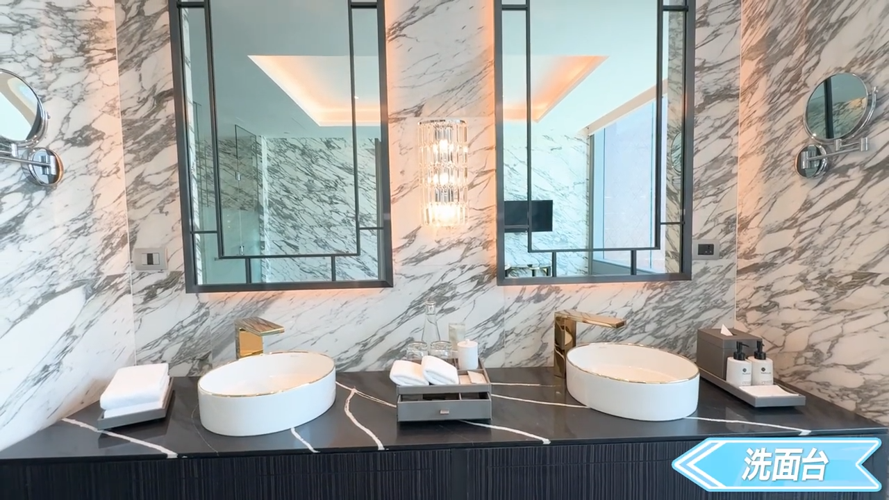 【Chatrium Grand Bangkok】メインバスルームの洗面所