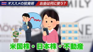 銀行に置かずに、米国株・日本株・不動産にお金を使う
