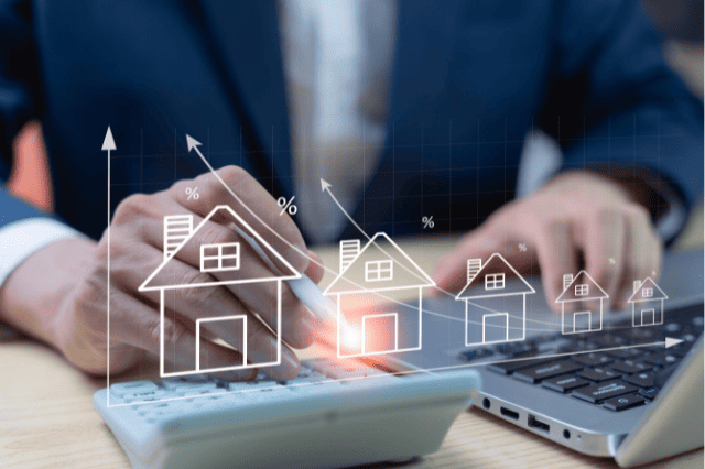 電卓と家のイメージ