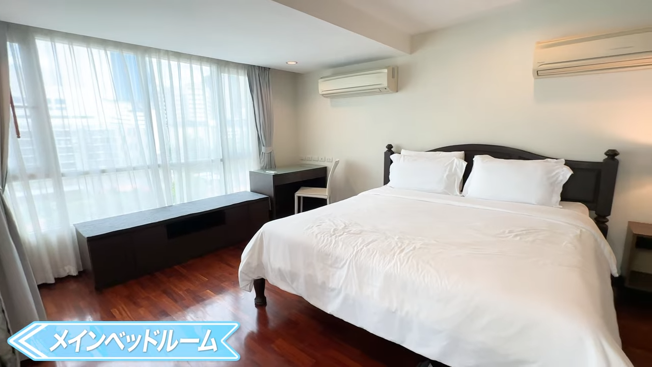 【Silom Lofts】メインベッドルーム
