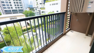 【Sindhorn Midtown's Serviced Residences】ベランダ