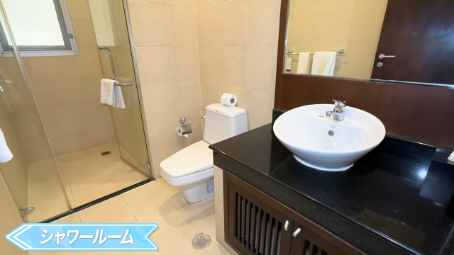 【Grand Mercure Bangkok Asoke Residence】シャワールーム
