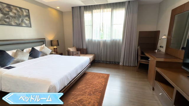 【Grand Mercure Bangkok Asoke Residence】ベッドルーム