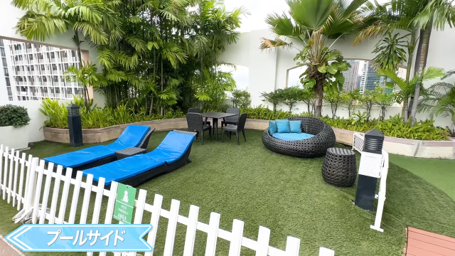 【Grand Mercure Bangkok Asoke Residence】プールサイド