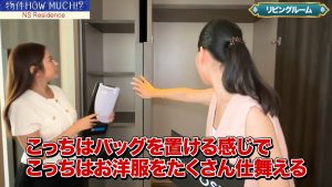 【NS Residence Sukhumvit49】リビングの収納