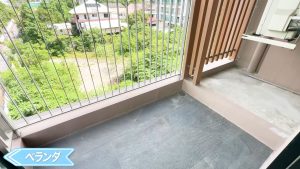 【NS Residence Sukhumvit49】寝室のベランダ