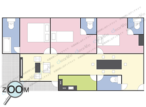 AP Suites Sukhumvit 33（AP スイート スクンビット 33） 3ベッドルーム 200〜250㎡ レイアウト画像