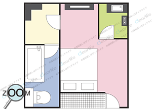 AP Suites Sukhumvit 33（AP スイート スクンビット 33） スタジオ 45㎡ レイアウト画像