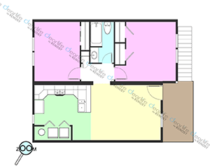 Avenue 61（アベニュー 61） 2ベッドルーム 102〜107㎡ レイアウト画像