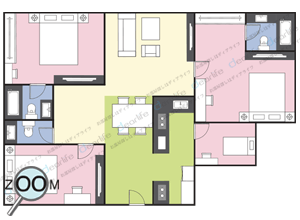 Baan Prompong（バーン プロンポン） 3ベッドルーム 187〜300㎡ レイアウト画像