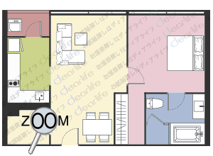 Baan Siri Sukhumvit 10（バーン シリ スクンビット 10） 1ベッドルーム 56〜63㎡ レイアウト画像