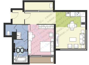 Bakara Residence（バカラ レジデンス） 1ベッドルーム 54〜80㎡ レイアウト画像