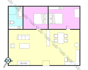 City Nest Apartment（シティ ネスト アパートメント） 2ベッドルーム 120〜140㎡ レイアウト画像