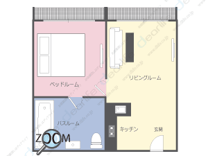 1ベッドルーム 60〜80㎡ レイアウト画像