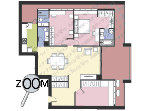 Garden View Mansion（ガーデン ビュー マンション） 2ベッドルーム 250〜280㎡ レイアウト画像
