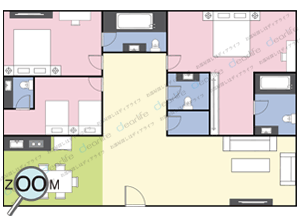 Insaf Tower 2（インサフ タワー 2） 3ベッドルーム 229〜284㎡ レイアウト画像