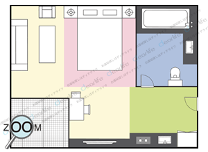 Jasmine Grande Residence（ジャスミン グランデ レジデンス） スタジオ 34㎡ レイアウト画像