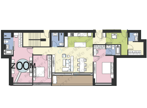 KATA Boutique Residence（カタ ブティック レジデンス） 3ベッドルーム 120〜140㎡ レイアウト画像