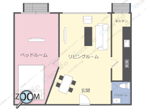 Lumpini Suite Sukhumvit 41（ルンピニ スイート スクンビット 41） 1ベッドルーム 39〜70㎡ レイアウト画像