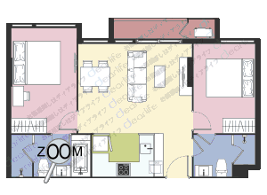 mori HAUS（モリ ハウス） 2ベッドルーム 68〜86㎡ レイアウト画像