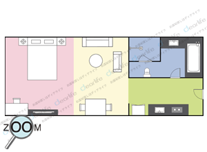 Novotel Living Bangkok Sukhumvit Legacy（ノボテル リビング バンコク スクンビット レガシー） スタジオ 40〜46㎡ レイアウト画像