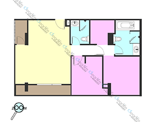 Quartz Residence（クオーツ レジデンス） 2ベッドルーム 77〜82㎡ レイアウト画像