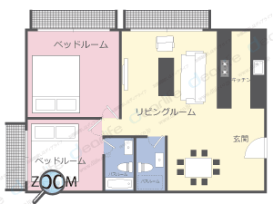 2ベッドルーム 140〜160㎡ レイアウト画像