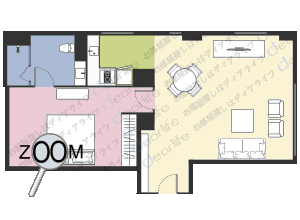 Rongratana Executive Residence（ロンラッタナ エグゼクティブ レジデンス） 1ベッドルーム 55〜70㎡ レイアウト画像