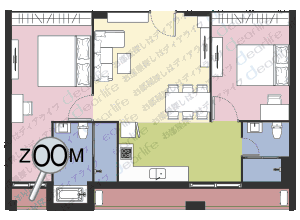 S36 APARTMENT（S36 アパートメント） 2ベッドルーム 72〜84㎡ レイアウト画像
