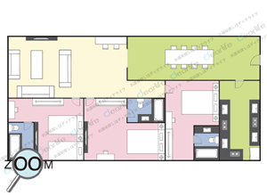 Sahai Place（サハイ プレイス） 3ベッドルーム 250㎡ レイアウト画像