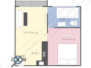 Sarin Suites（サリン スイート） 1ベッドルーム 50㎡ レイアウト画像