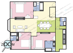 Sethiwan Palace（セティワン パレス） 3ベッドルーム 250㎡ レイアウト画像