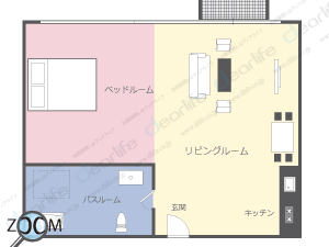 スタジオ 40〜47㎡ レイアウト画像