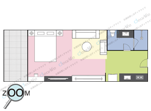 1ベッドルーム 40〜60㎡ レイアウト画像