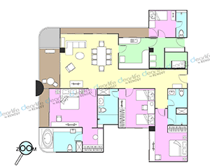 SM Grande Residence（エスエム グランデ レジデンス） 3ベッドルーム 210〜230㎡ レイアウト画像