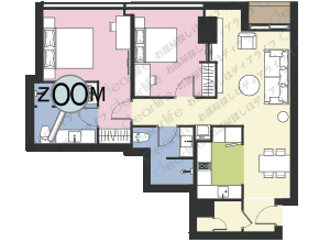Somerset Sukhumvit Thonglor（サマセット スクンビット トンロー） 2ベッドルーム 85㎡ レイアウト画像