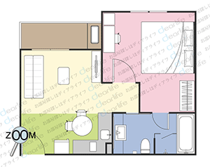 The Crest Sukhumvit 24（ザ クレスト スクンビット 24） 1ベッドルーム 46〜62㎡ レイアウト画像