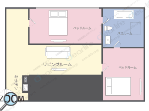 2ベッドルーム 78〜160㎡ レイアウト画像