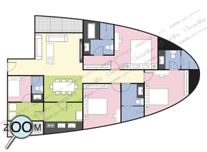 The Millennium Residence（ザ ミレニアム レジデンス） 3ベッドルーム 146〜193㎡ レイアウト画像