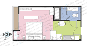 The Residence on Thonglor（ザ レジデンス オン トンロー） スタジオ 27〜46㎡ レイアウト画像
