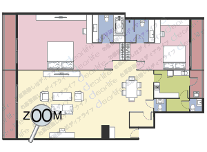 Thea Serviced Apartment（テア サービスアパートメント） 2ベッドルーム 160〜170㎡ レイアウト画像