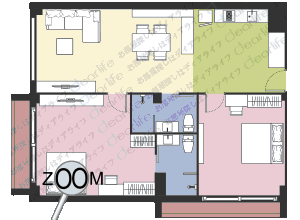 2ベッドルーム 80〜120㎡ レイアウト画像