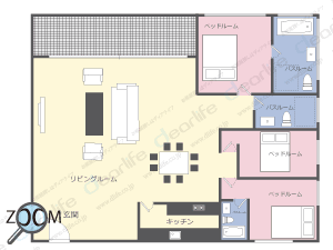 Thongthip Mansion（トンティップ マンション） 3ベッドルーム 250㎡ レイアウト画像