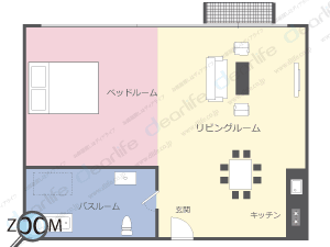 スタジオ 30㎡ レイアウト画像