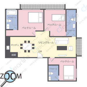 Vasu The Residence（バス ザ レジデンス） 3ベッドルーム 231〜245㎡ レイアウト画像