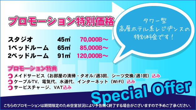 お得なプロモーション！