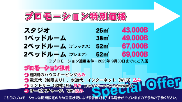 お得なプロモーション！